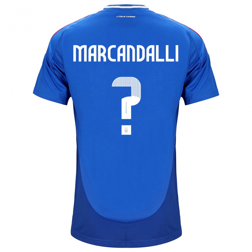 Niño Camiseta Italia Alessandro Marcandalli #0 Azul 1ª Equipación 24-26 La Camisa