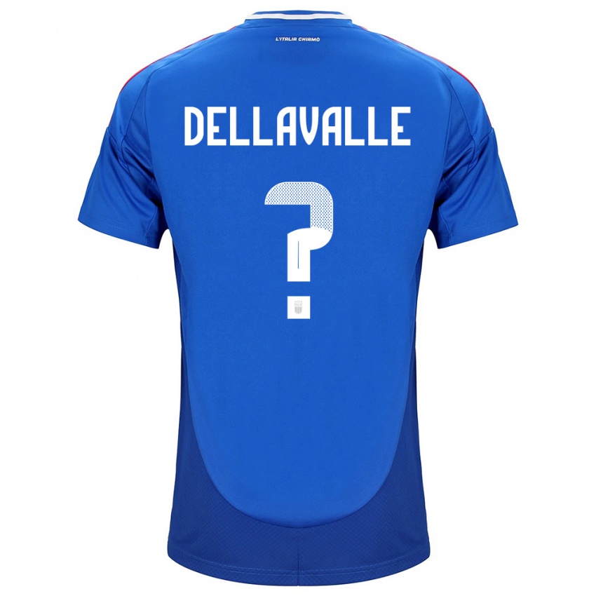 Niño Camiseta Italia Alessandro Dellavalle #0 Azul 1ª Equipación 24-26 La Camisa