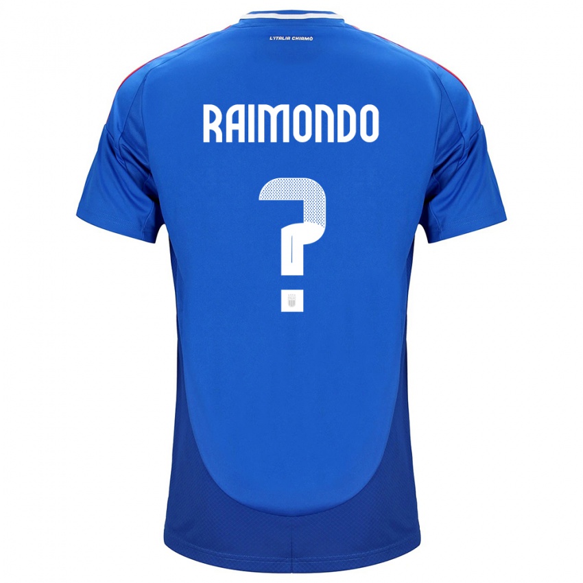 Niño Camiseta Italia Antonio Raimondo #0 Azul 1ª Equipación 24-26 La Camisa