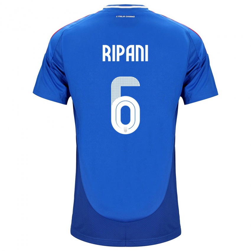 Niño Camiseta Italia Diego Ripani #6 Azul 1ª Equipación 24-26 La Camisa