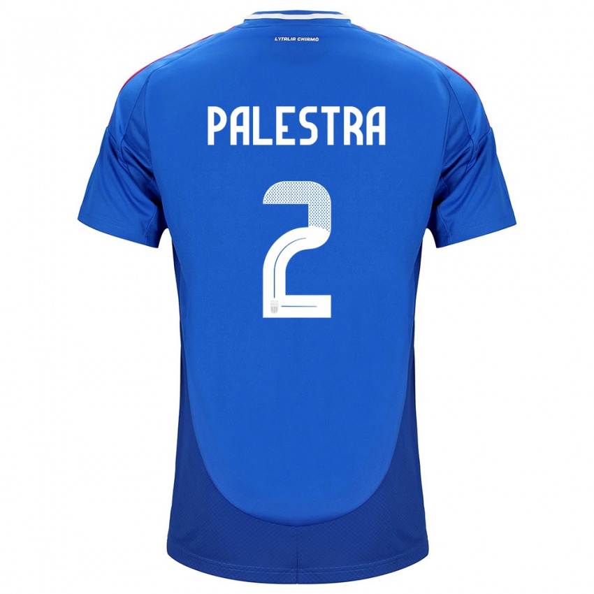 Niño Camiseta Italia Marco Palestra #2 Azul 1ª Equipación 24-26 La Camisa