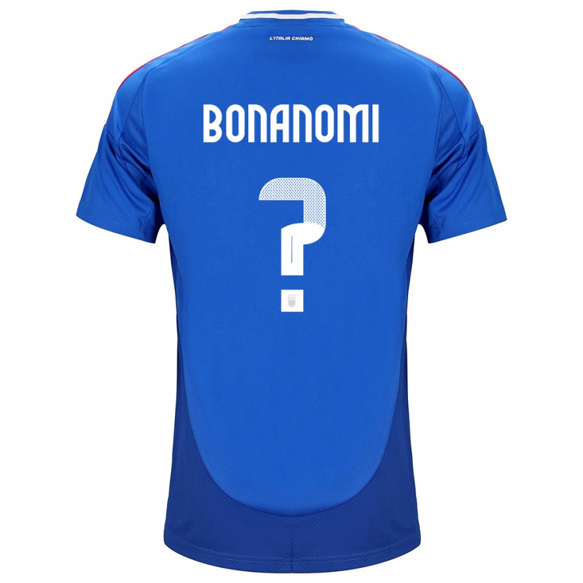 Niño Camiseta Italia Andrea Bonanomi #0 Azul 1ª Equipación 24-26 La Camisa