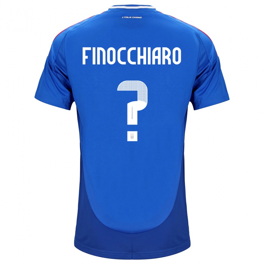 Niño Camiseta Italia Gabriele Finocchiaro #0 Azul 1ª Equipación 24-26 La Camisa