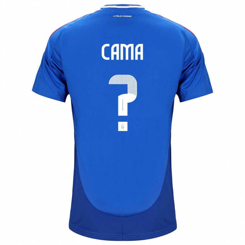 Niño Camiseta Italia Cristian Cama #0 Azul 1ª Equipación 24-26 La Camisa