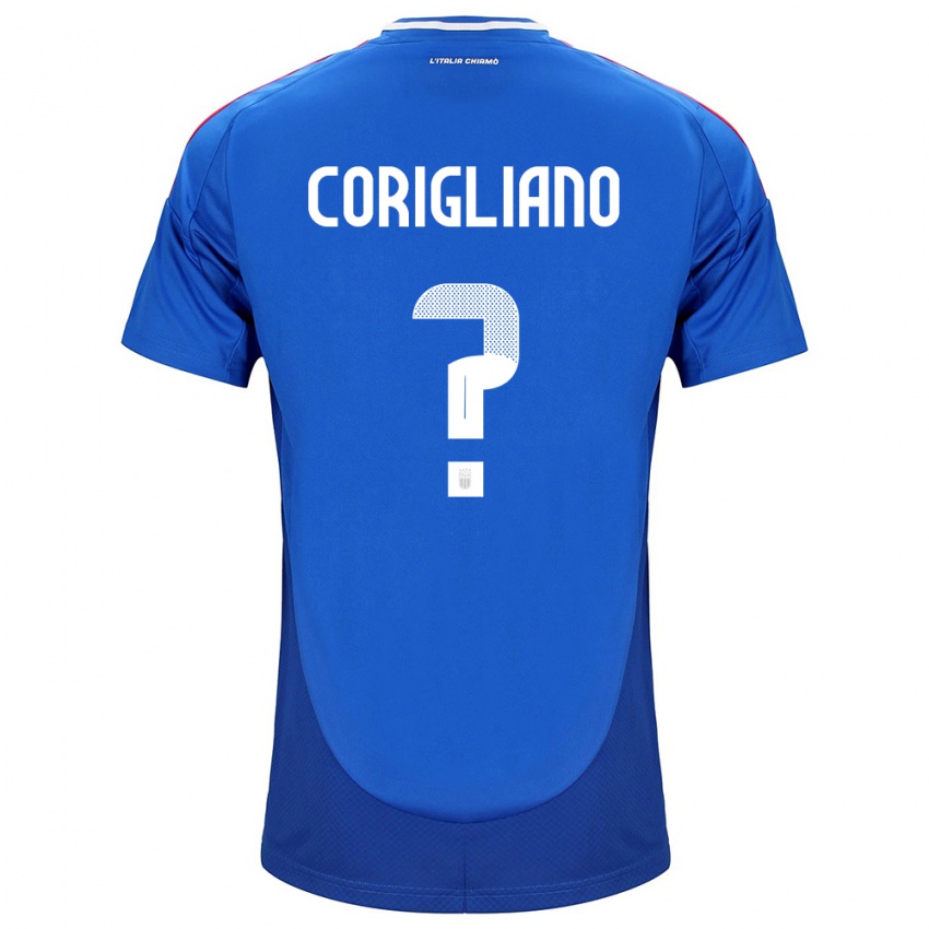 Niño Camiseta Italia Thomas Corigliano #0 Azul 1ª Equipación 24-26 La Camisa
