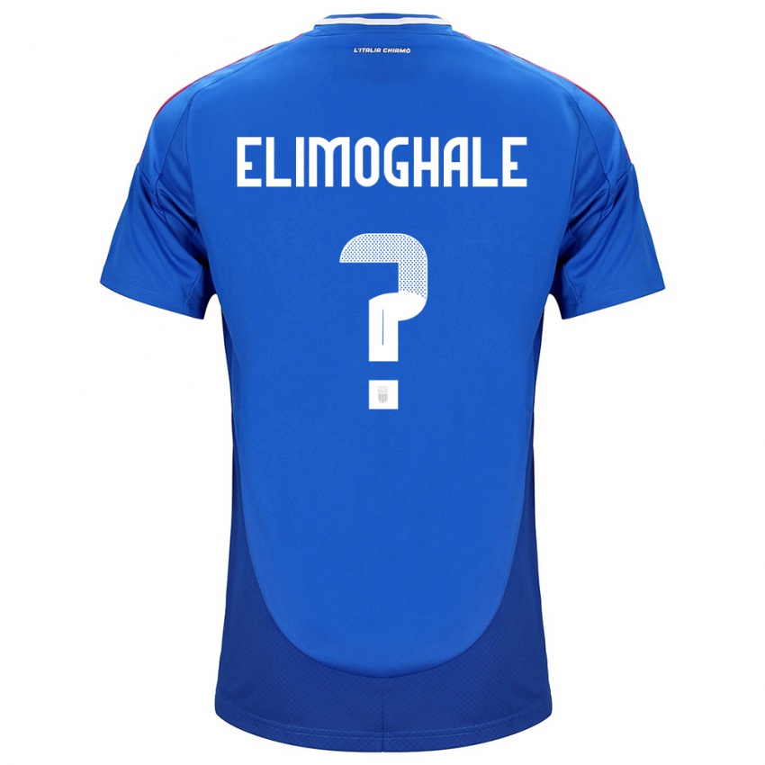 Niño Camiseta Italia Destiny Elimoghale #0 Azul 1ª Equipación 24-26 La Camisa