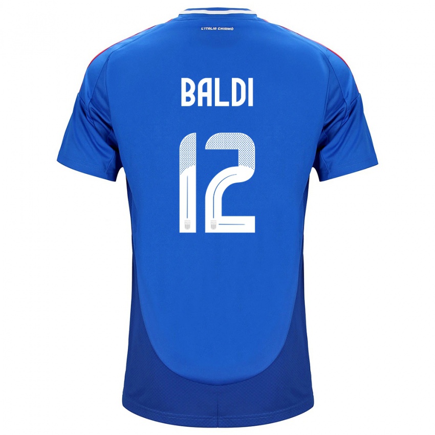 Niño Camiseta Italia Rachele Baldi #12 Azul 1ª Equipación 24-26 La Camisa