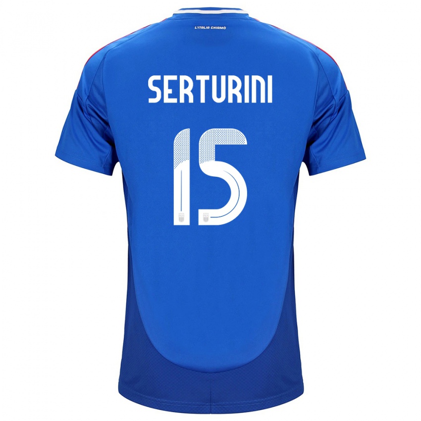 Niño Camiseta Italia Annamaria Serturini #15 Azul 1ª Equipación 24-26 La Camisa