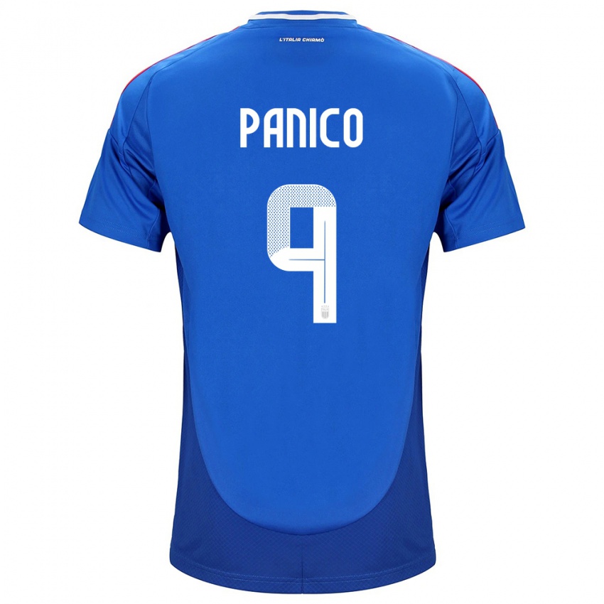 Niño Camiseta Italia Patrizia Panico #9 Azul 1ª Equipación 24-26 La Camisa