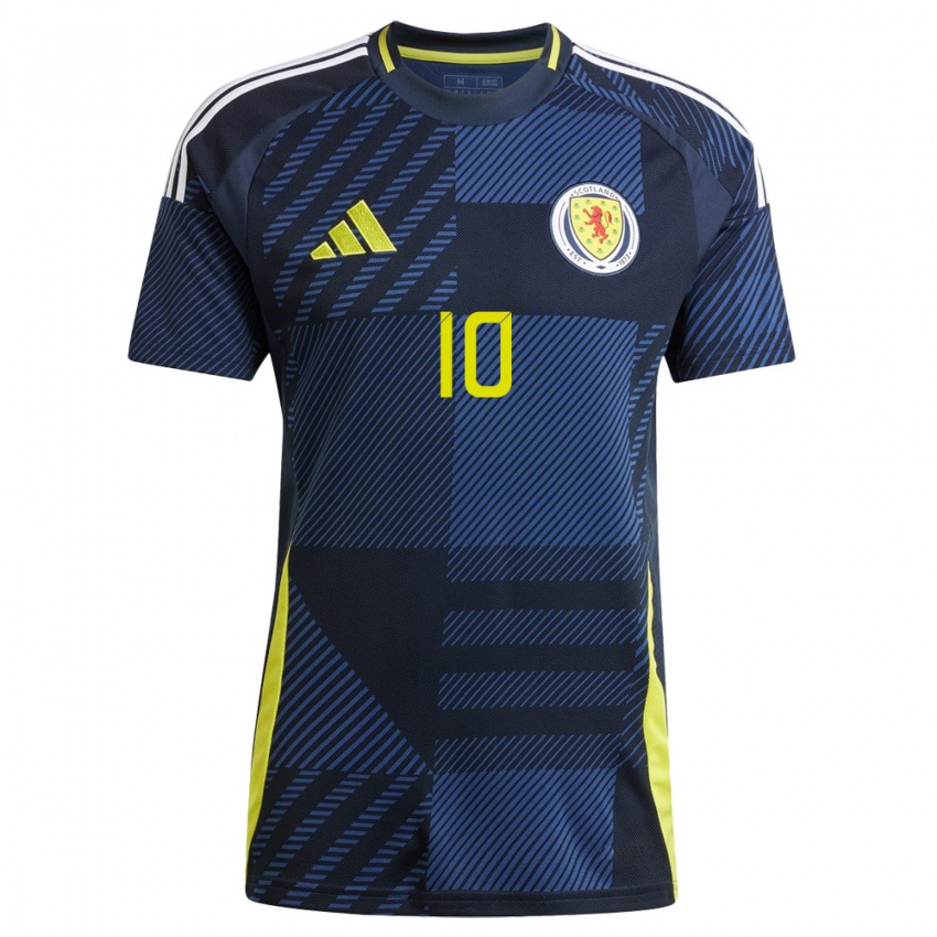 Niño Camiseta Escocia Ché Adams #10 Azul Oscuro 1ª Equipación 24-26 La Camisa