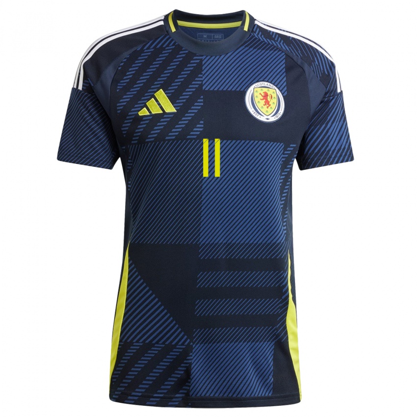 Niño Camiseta Escocia Ryan Christie #11 Azul Oscuro 1ª Equipación 24-26 La Camisa