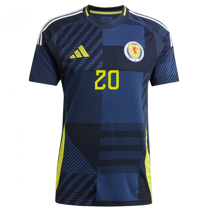 Niño Camiseta Escocia Kirsty Smith #20 Azul Oscuro 1ª Equipación 24-26 La Camisa