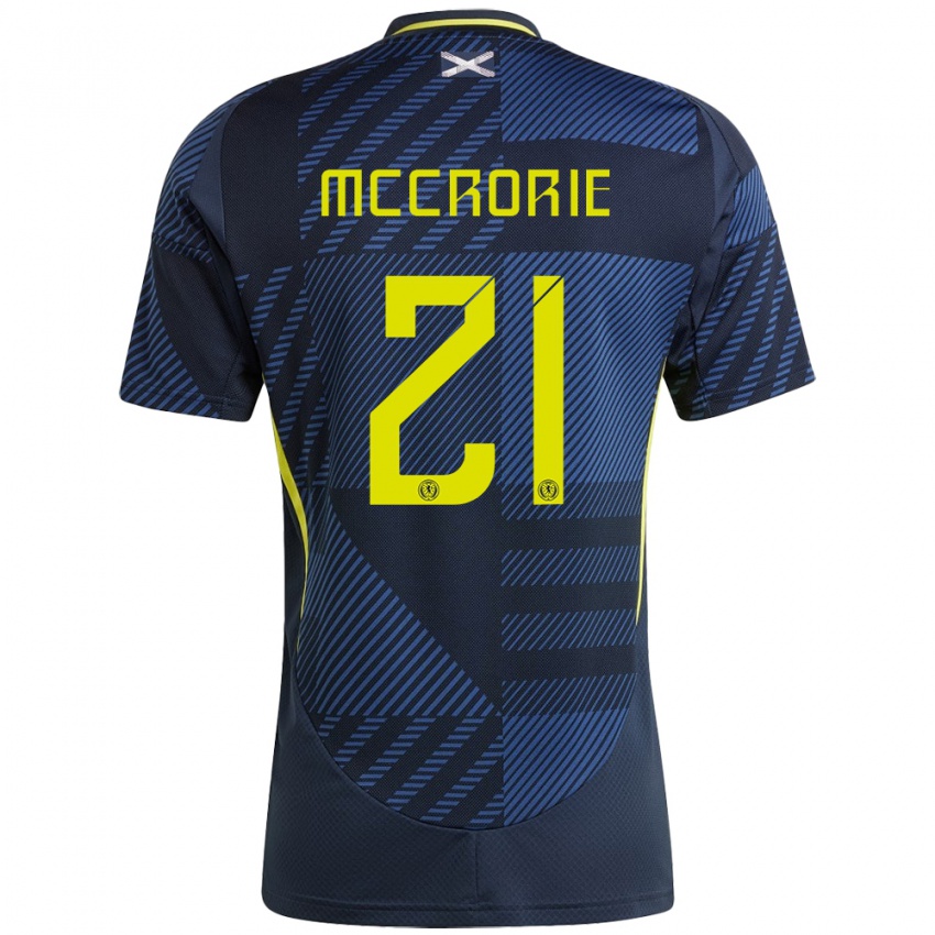 Niño Camiseta Escocia Robby Mccrorie #21 Azul Oscuro 1ª Equipación 24-26 La Camisa