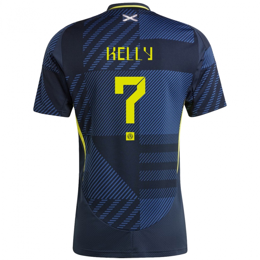 Niño Camiseta Escocia Daniel Kelly #0 Azul Oscuro 1ª Equipación 24-26 La Camisa