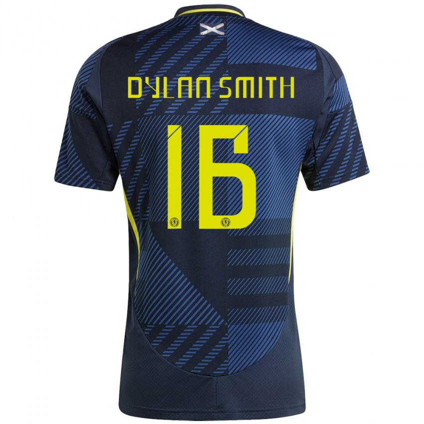 Niño Camiseta Escocia Dylan Smith #16 Azul Oscuro 1ª Equipación 24-26 La Camisa