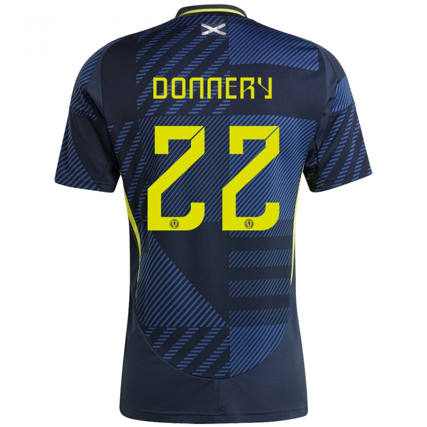 Niño Camiseta Escocia Julian Donnery #22 Azul Oscuro 1ª Equipación 24-26 La Camisa