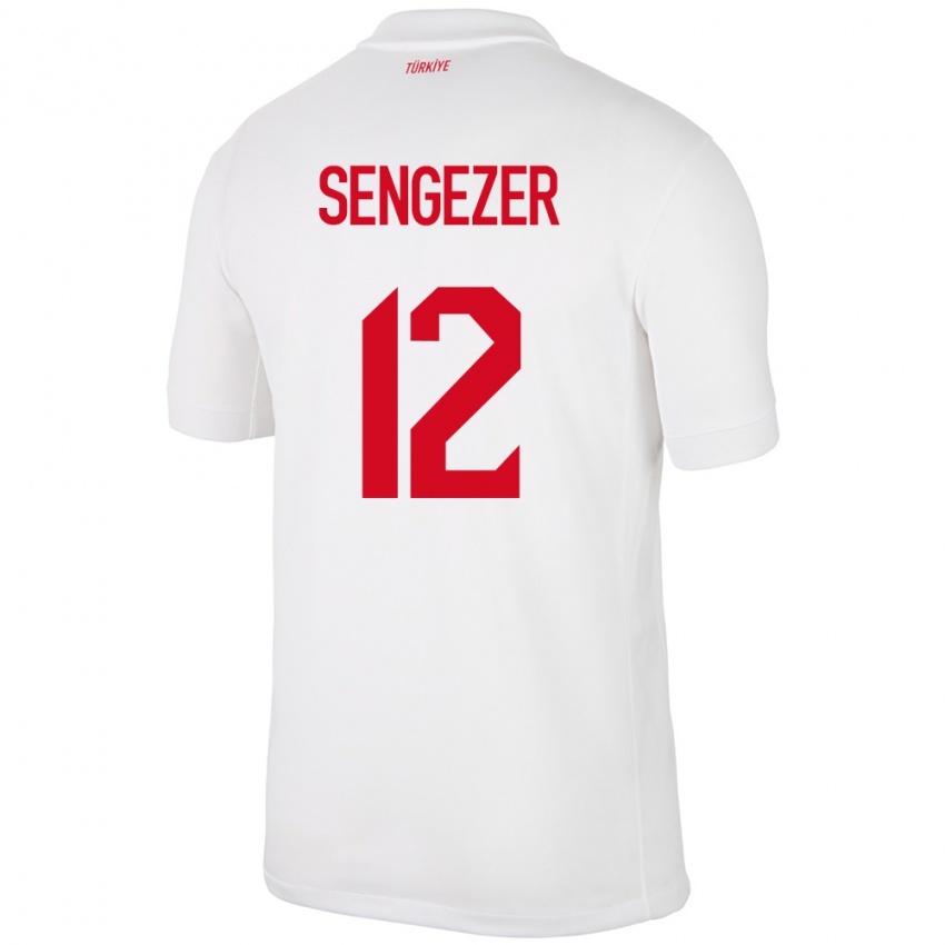 Niño Camiseta Turquía Muhammed Şengezer #12 Blanco 1ª Equipación 24-26 La Camisa