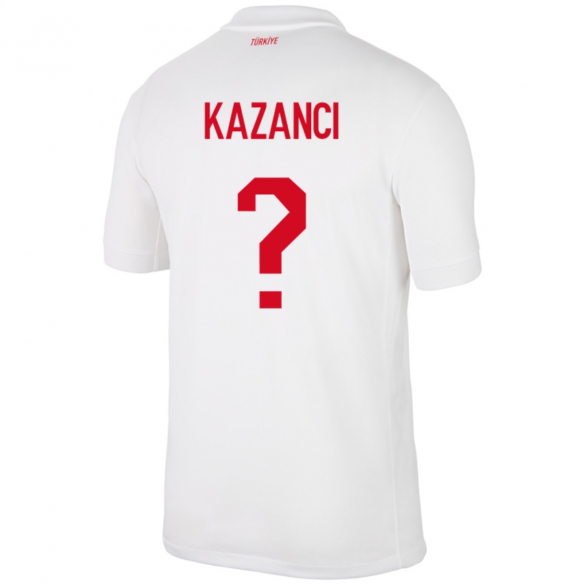 Niño Camiseta Turquía Şant Kazancı #0 Blanco 1ª Equipación 24-26 La Camisa