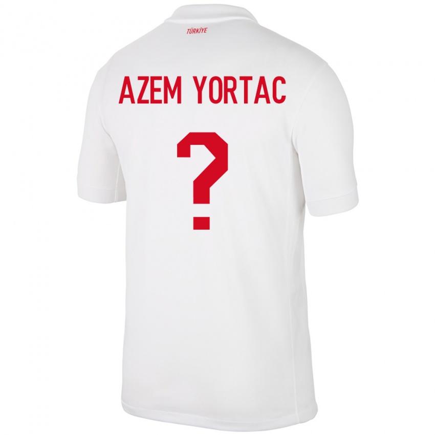 Niño Camiseta Turquía Mustafa Azem Yortaç #0 Blanco 1ª Equipación 24-26 La Camisa