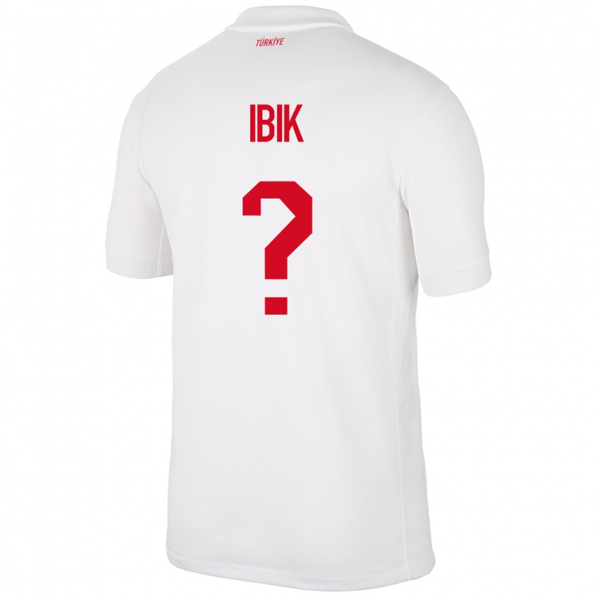 Niño Camiseta Turquía Ada İbik #0 Blanco 1ª Equipación 24-26 La Camisa