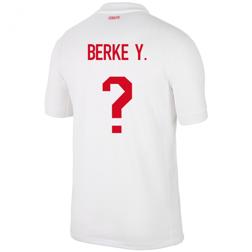 Niño Camiseta Turquía Berke Yıldırım #0 Blanco 1ª Equipación 24-26 La Camisa