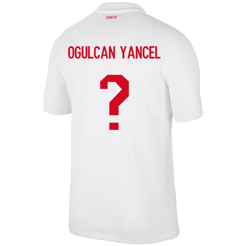 Niño Camiseta Turquía Necati Oğulcan Yançel #0 Blanco 1ª Equipación 24-26 La Camisa