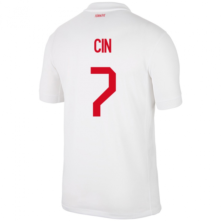 Niño Camiseta Turquía Miray Cin #7 Blanco 1ª Equipación 24-26 La Camisa