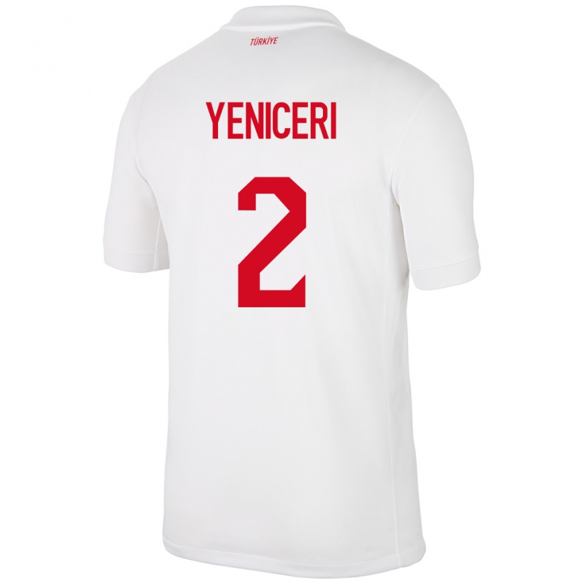 Niño Camiseta Turquía Berna Yeniçeri #2 Blanco 1ª Equipación 24-26 La Camisa