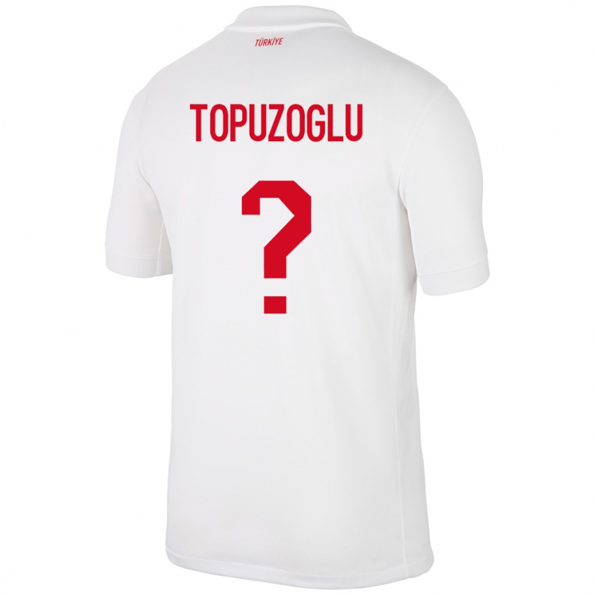 Niño Camiseta Turquía Berna Topuzoğlu #0 Blanco 1ª Equipación 24-26 La Camisa