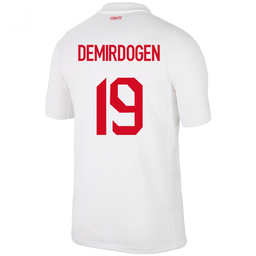 Niño Camiseta Turquía Neslihan Demirdögen #19 Blanco 1ª Equipación 24-26 La Camisa