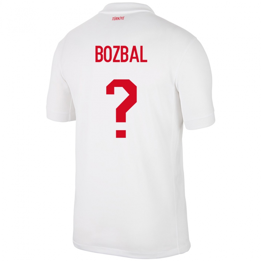 Niño Camiseta Turquía Birsen Bozbal #0 Blanco 1ª Equipación 24-26 La Camisa