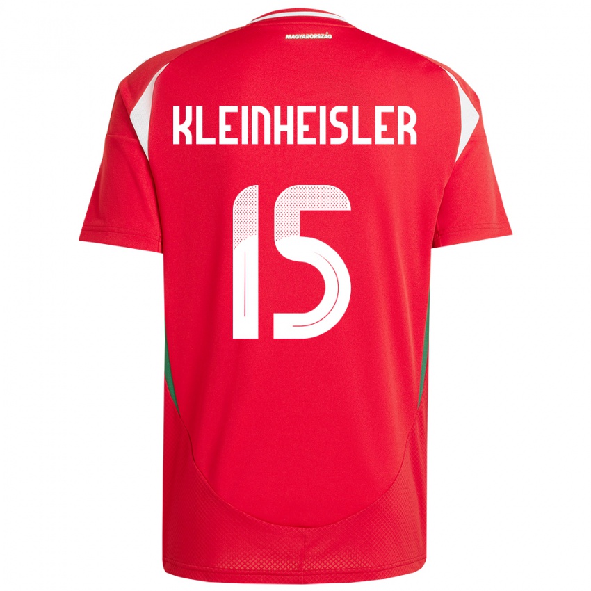 Niño Camiseta Hungría László Kleinheisler #15 Rojo 1ª Equipación 24-26 La Camisa
