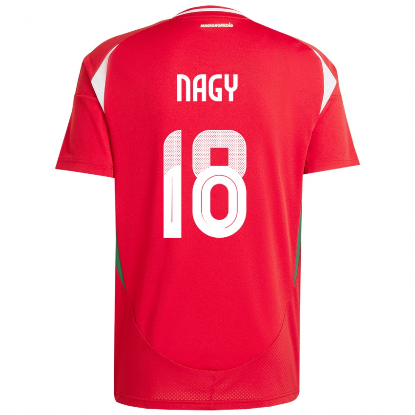 Niño Camiseta Hungría Zsolt Nagy #18 Rojo 1ª Equipación 24-26 La Camisa