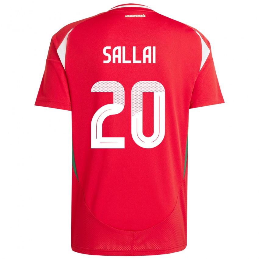 Niño Camiseta Hungría Roland Sallai #20 Rojo 1ª Equipación 24-26 La Camisa
