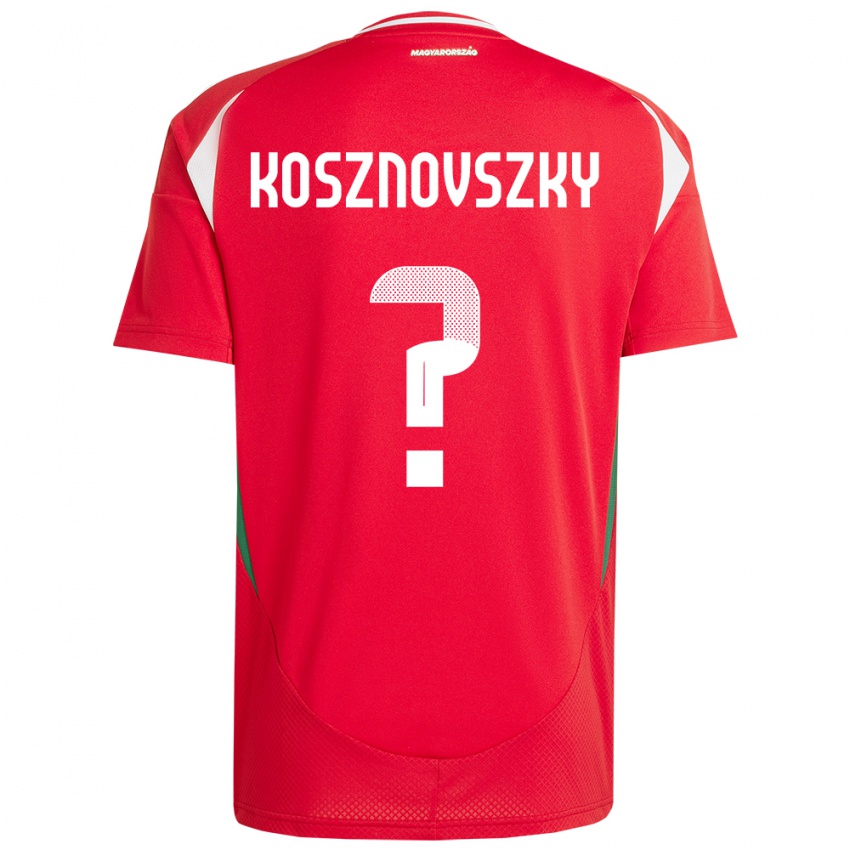 Niño Camiseta Hungría Márk Kosznovszky #0 Rojo 1ª Equipación 24-26 La Camisa