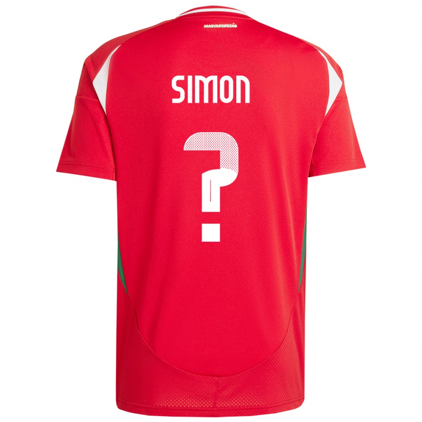 Niño Camiseta Hungría Barnabás Simon #0 Rojo 1ª Equipación 24-26 La Camisa