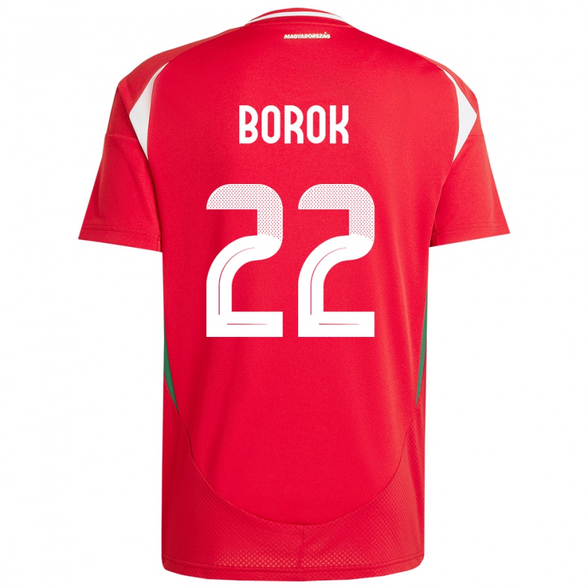 Niño Camiseta Hungría Dorina Borók #22 Rojo 1ª Equipación 24-26 La Camisa