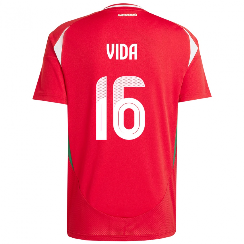 Niño Camiseta Hungría Boglárka Vida #16 Rojo 1ª Equipación 24-26 La Camisa