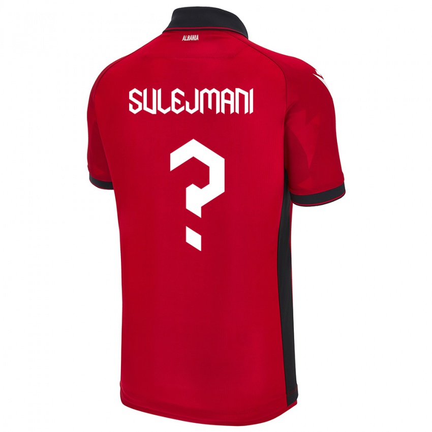 Niño Camiseta Albania Muhadin Sulejmani #0 Rojo 1ª Equipación 24-26 La Camisa