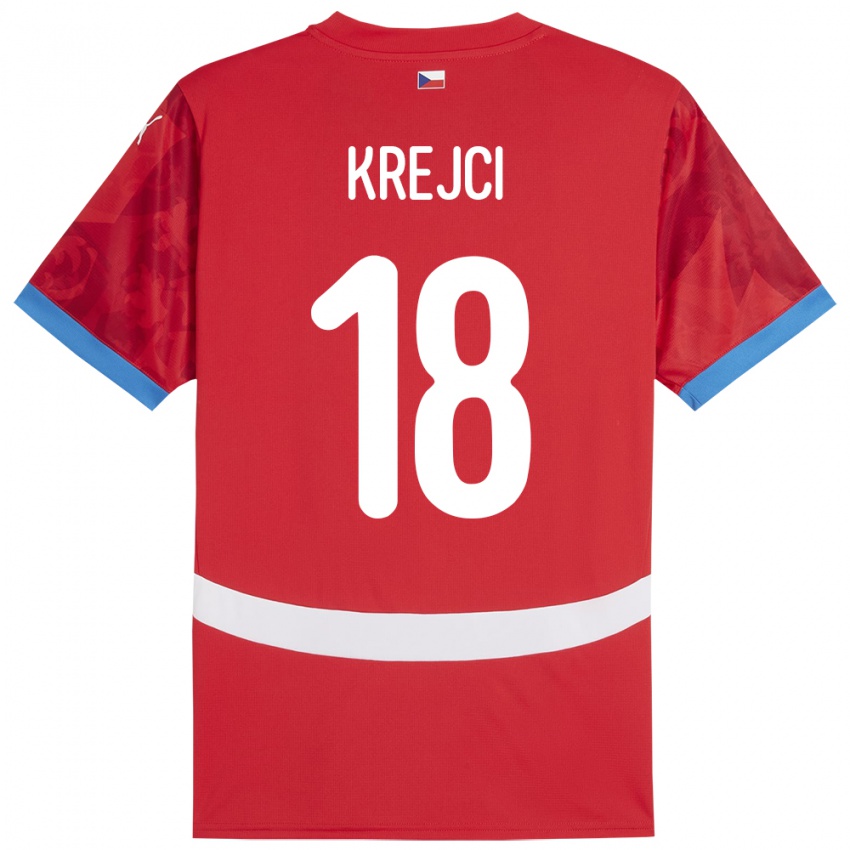 Niño Camiseta Chequia Ladislav Krejci #18 Rojo 1ª Equipación 24-26 La Camisa