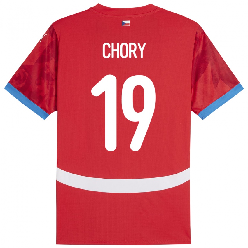 Niño Camiseta Chequia Tomas Chory #19 Rojo 1ª Equipación 24-26 La Camisa