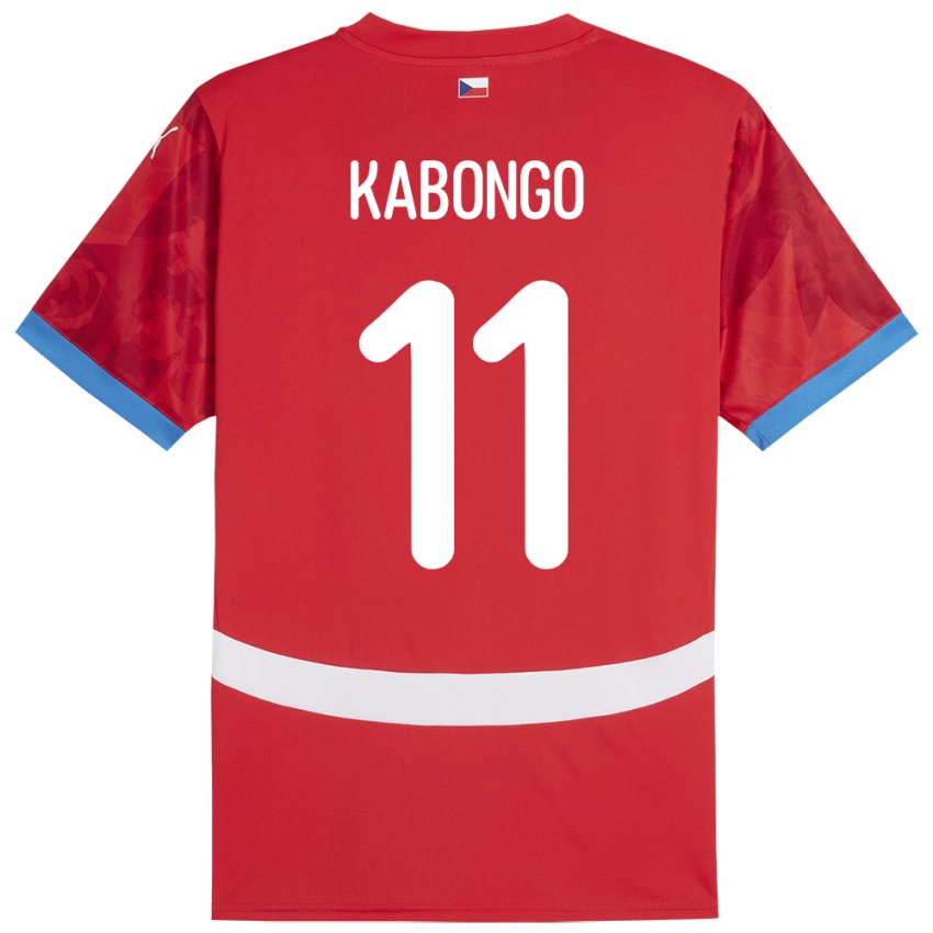 Niño Camiseta Chequia Christophe Kabongo #11 Rojo 1ª Equipación 24-26 La Camisa