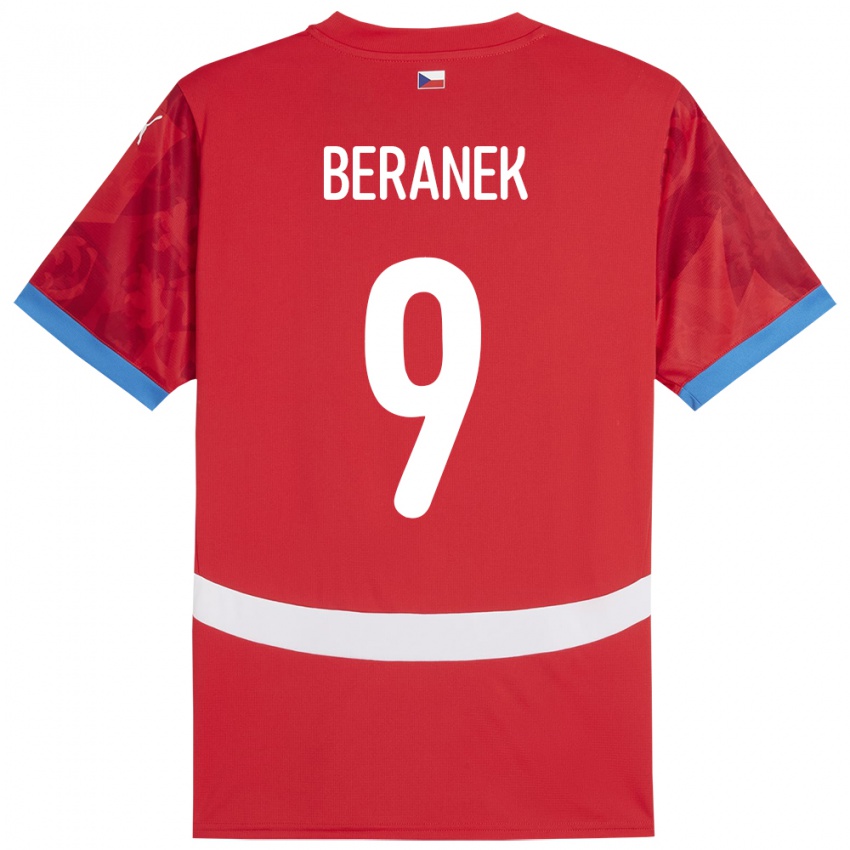 Niño Camiseta Chequia Marek Beranek #9 Rojo 1ª Equipación 24-26 La Camisa