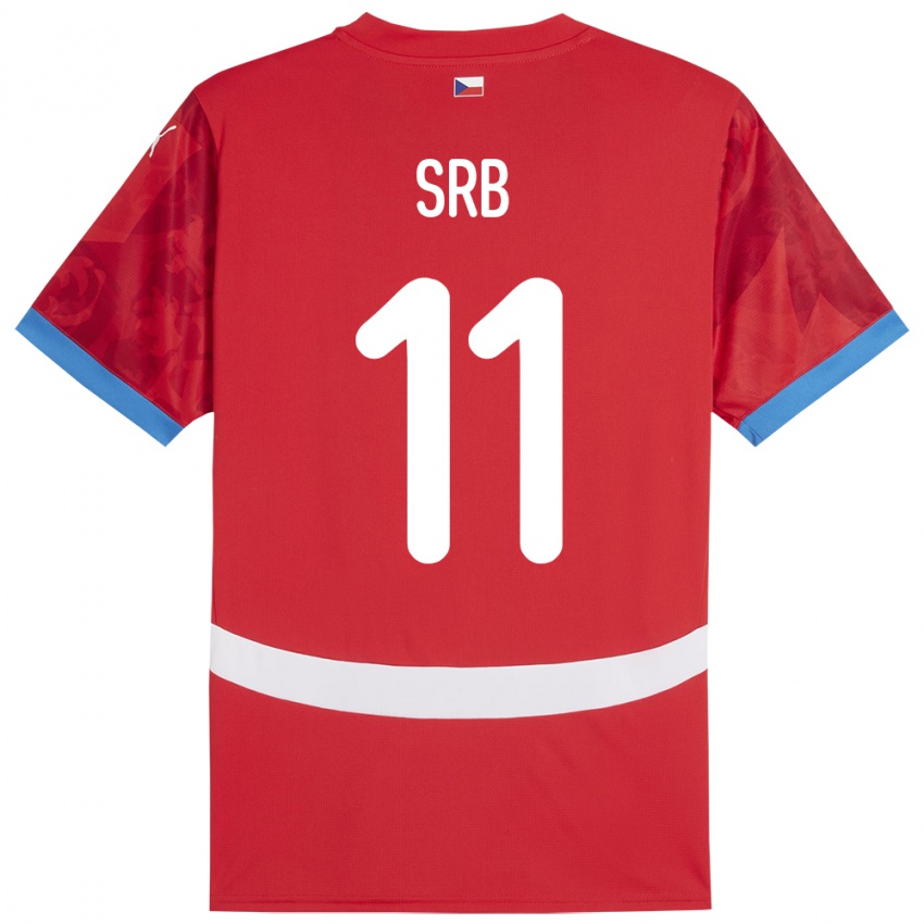 Niño Camiseta Chequia Matous Srb #11 Rojo 1ª Equipación 24-26 La Camisa