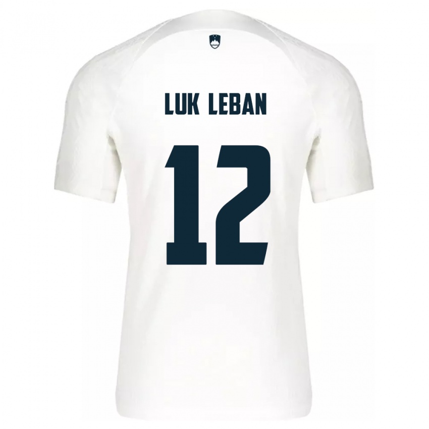 Niño Camiseta Eslovenia Zan Luk Leban #12 Blanco 1ª Equipación 24-26 La Camisa