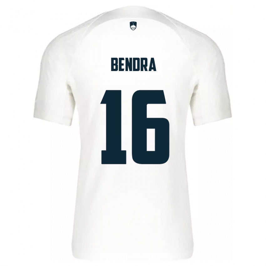 Niño Camiseta Eslovenia Kristjan Bendra #16 Blanco 1ª Equipación 24-26 La Camisa