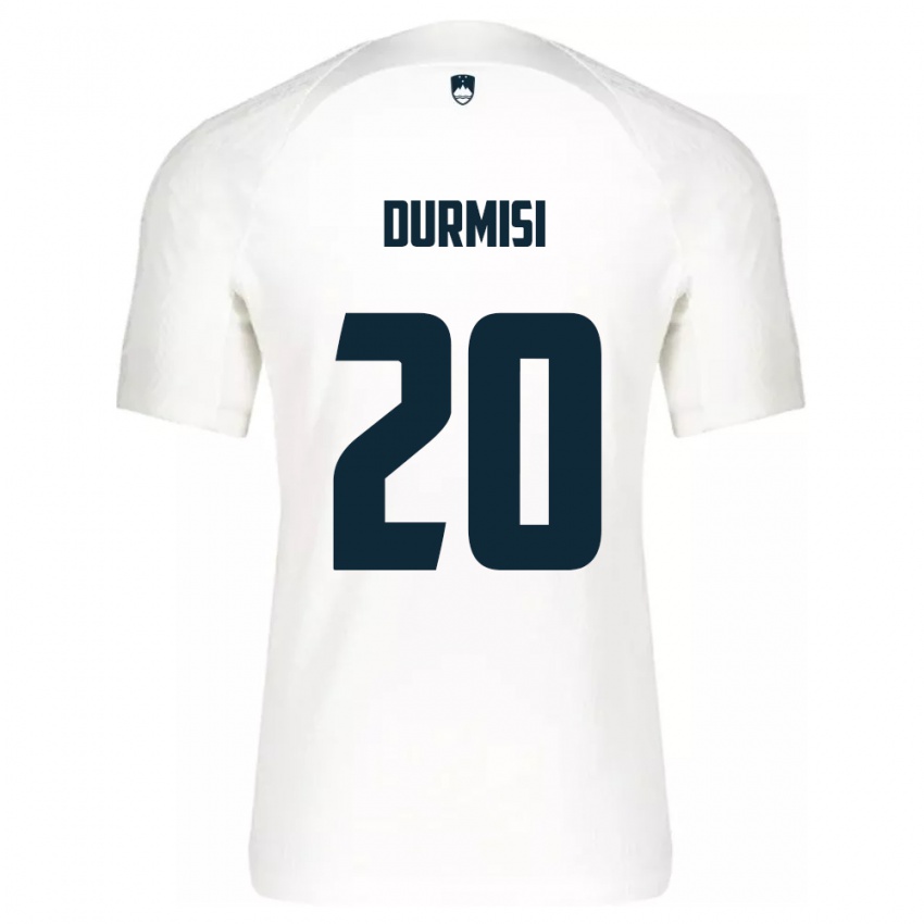 Niño Camiseta Eslovenia Arman Durmisi #20 Blanco 1ª Equipación 24-26 La Camisa