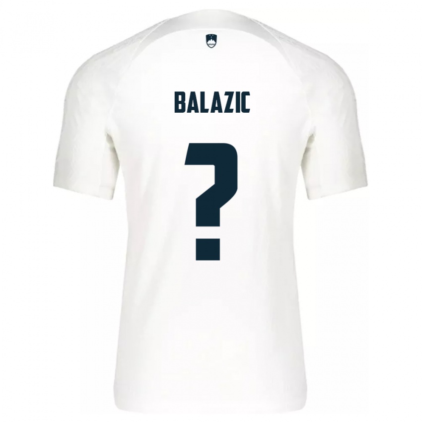 Niño Camiseta Eslovenia Jan Balazic #0 Blanco 1ª Equipación 24-26 La Camisa