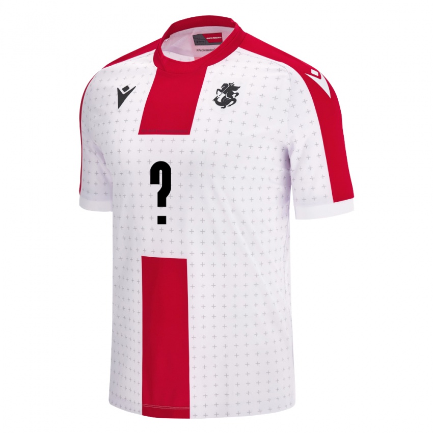 Niño Camiseta Georgia Nikoloz Vashakidze #0 Blanco 1ª Equipación 24-26 La Camisa