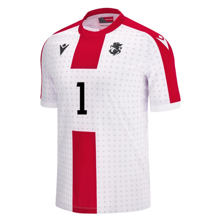 Niño Camiseta Georgia Soso Kopaliani #1 Blanco 1ª Equipación 24-26 La Camisa